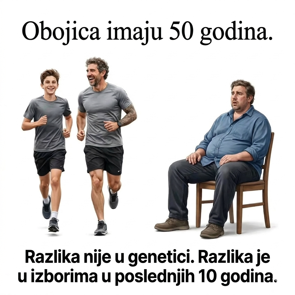 Obojica imaju iste godine. Jedan živi. Drugi preživljava. Razlika? Navike.